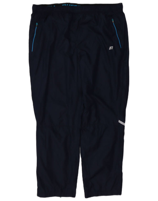 RUSSELL ATHLETIC Mens Tracksuit Trousers XL Navy Blue Polyester
