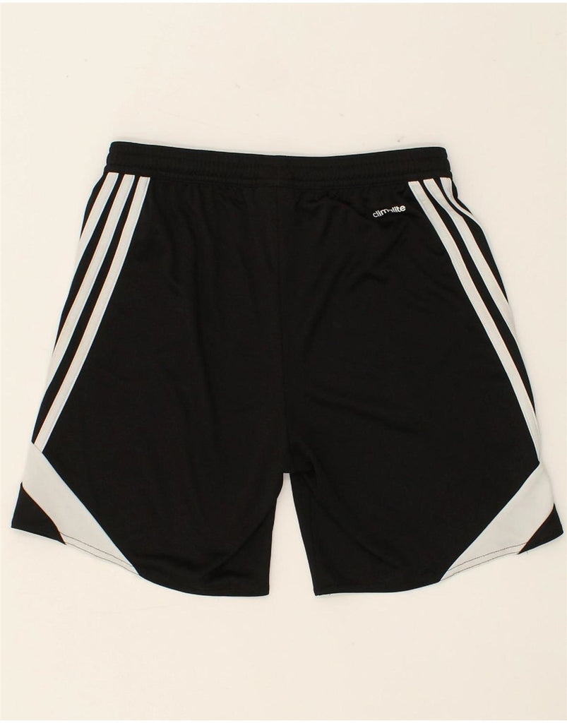 ADIDAS Boys Climalite Graphic Sport Shorts 11-12 Years Large Black Vintage Adidas and Second-Hand Adidas from Messina Hembry 