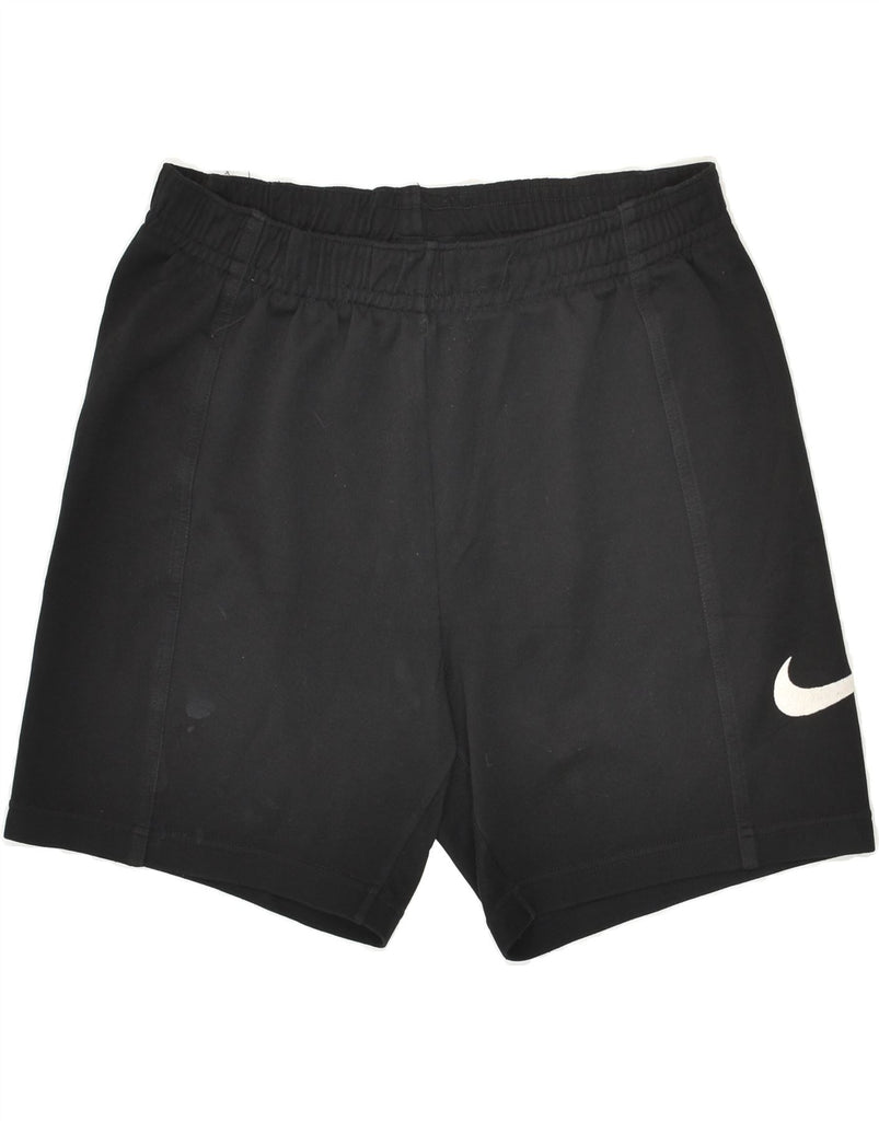 NIKE Mens Graphic Sport Shorts Small Black Polyester | Vintage Nike | Thrift | Second-Hand Nike | Used Clothing | Messina Hembry 