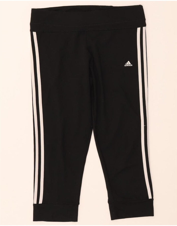 ADIDAS Womens Climalite Tracksuit Trousers Joggers UK 12/14 Medium  Black