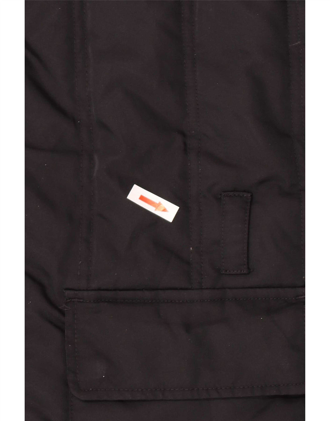 Tommy Hilfiger Womens Padded Jacket UK 16 Large Black Nylon