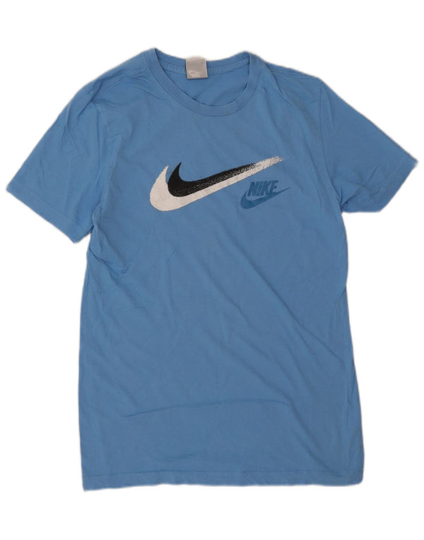 Nike Mens Graphic T-Shirt Top Small Blue Cotton