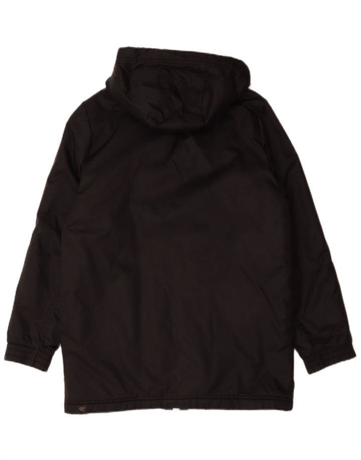 Adidas Boys Hooded Padded Coat 13-14 Years Black Polyester