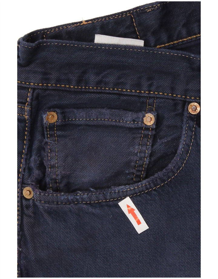 Levi's Mens 501 Straight Jeans W38 L27 Navy Blue