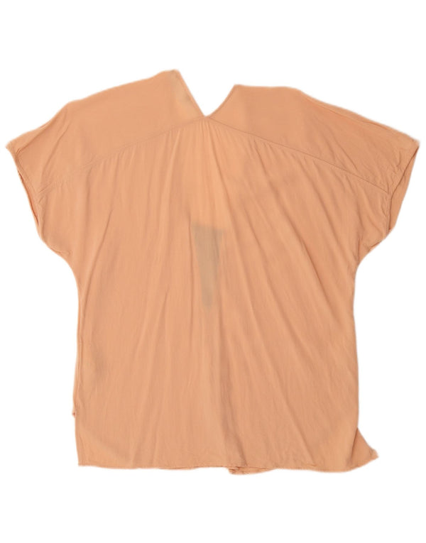 Zara Womens Blouse Top UK 16 Large Pink Viscose