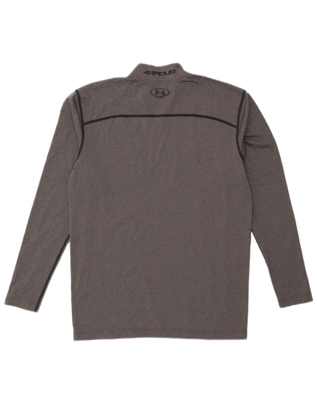 Under Armour Mens Cold Gear Graphic Top Long Sleeve XL Grey