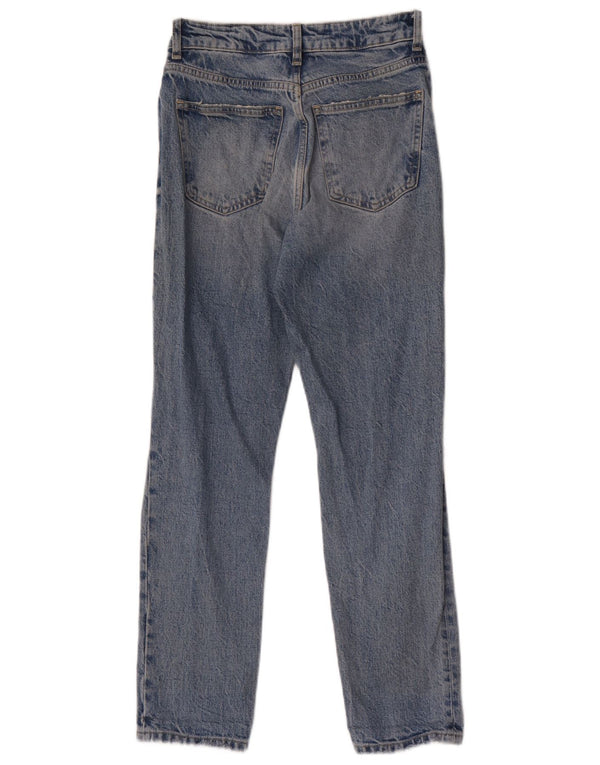Zara Womens Distressed Slim Jeans EU 36 XS W26 L28 Blue Cotton