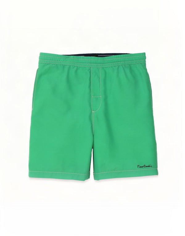 Pierre Cardin Mens Swimming Shorts Medium Green Polyester