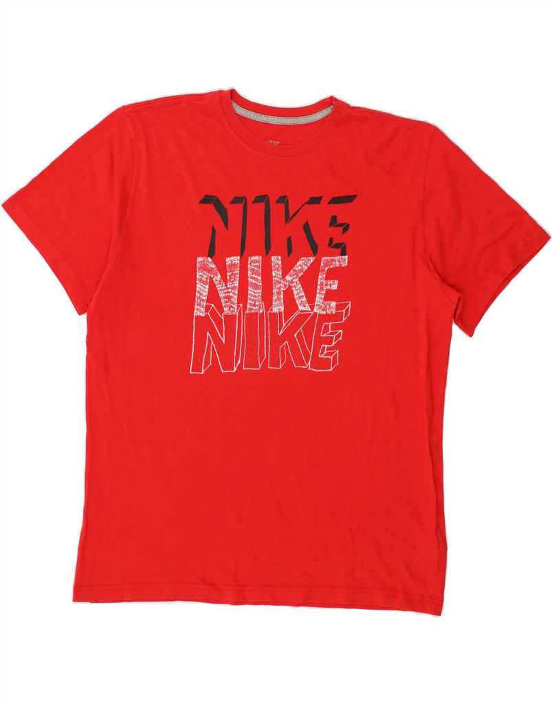 NIKE Mens Regular Fit Graphic T-Shirt Top XL Red Cotton | Vintage Nike | Thrift | Second-Hand Nike | Used Clothing | Messina Hembry 