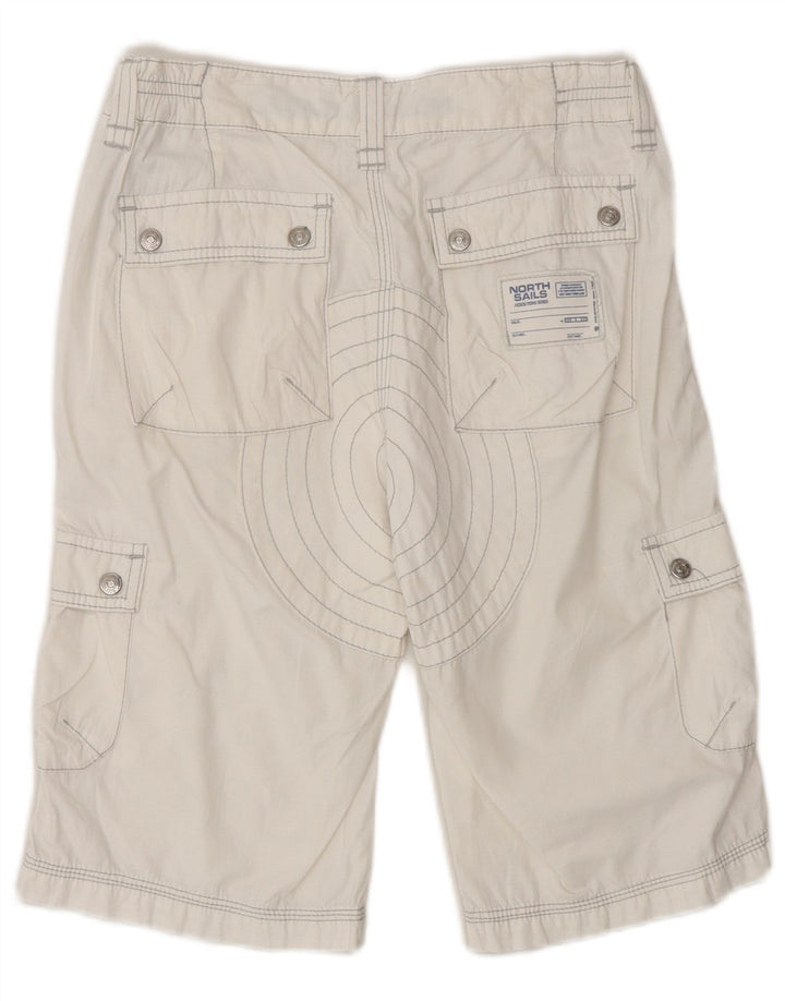 North Sails Boys Cargo Shorts 11-12 Years W26 White Cotton