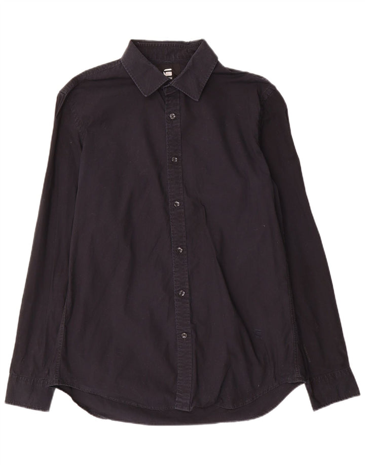 G-Star Mens Shirt Large Black Cotton