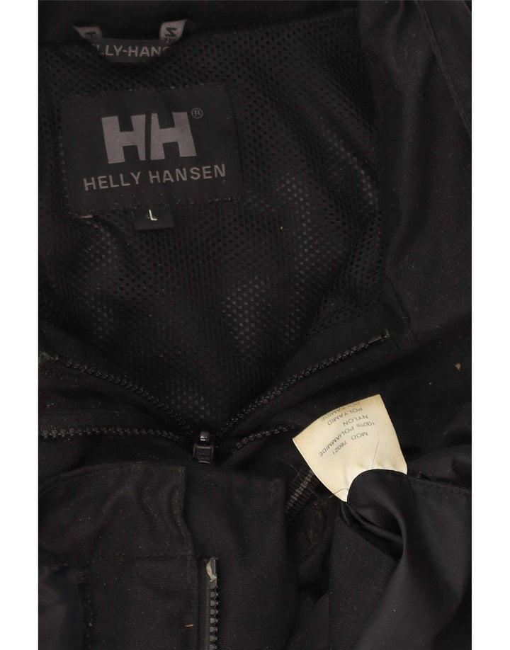 Helly Hansen Mens Loose Fit Windbreaker Jacket UK 40 Large Black Polyester