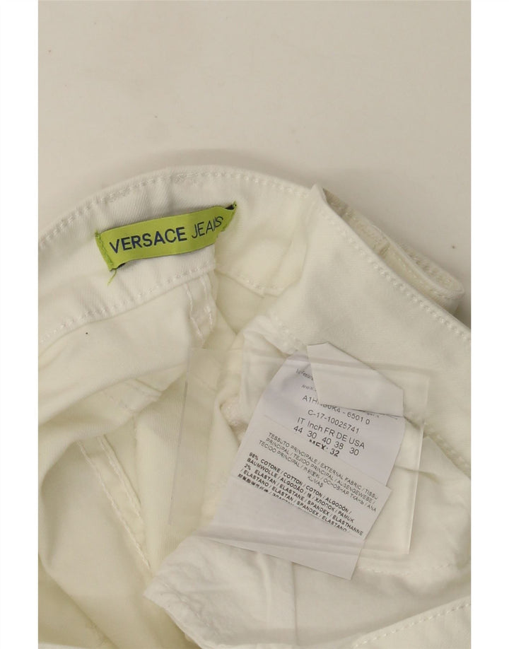 Versace Womens Slim Jeans IT 44 Medium W32 L31 White Cotton