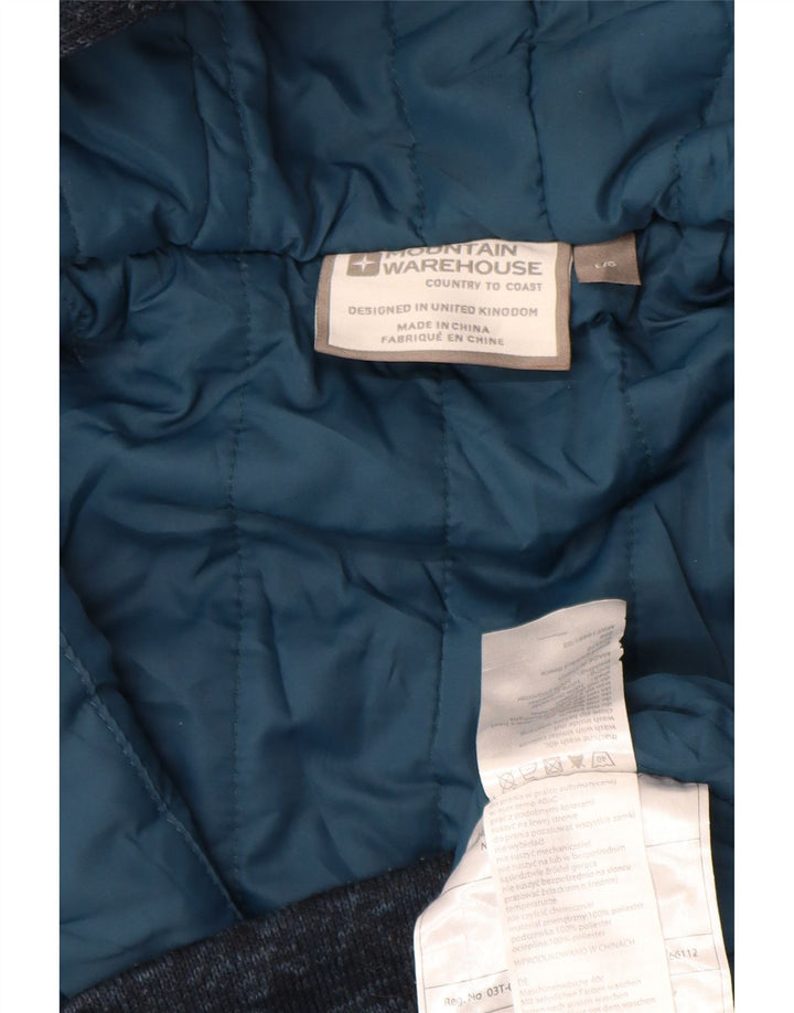 Mountain Warehouse Mens Zip Hoodie Sweater Large Navy Blue Flecked