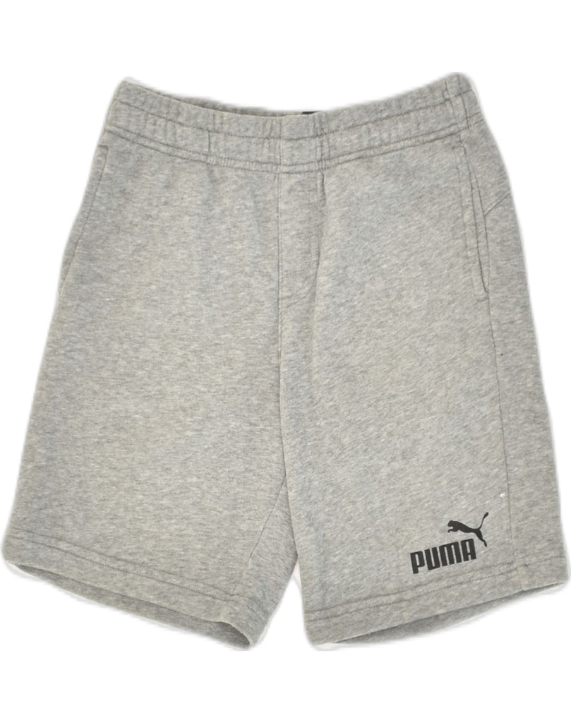 PUMA Girls Sport Shorts 11-12 Years Medium  Grey Cotton | Vintage Puma | Thrift | Second-Hand Puma | Used Clothing | Messina Hembry 