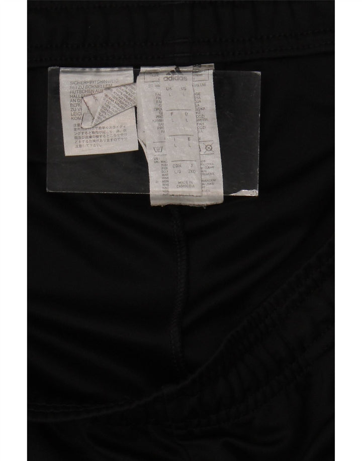 ADIDAS Mens Tracksuit Trousers Large  Black Polyester