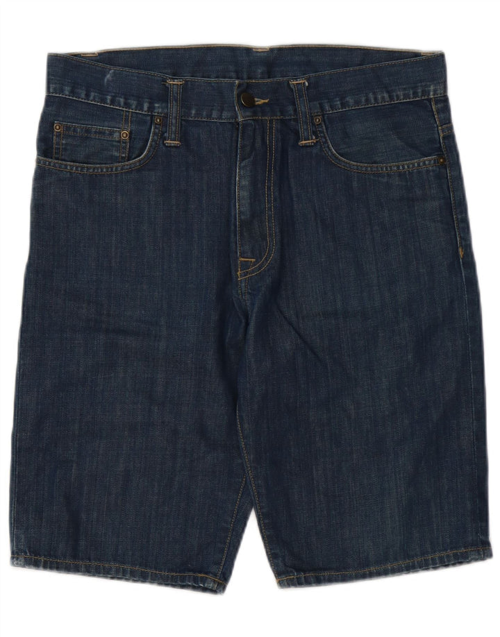 Carhartt Mens Denim Shorts W30 Medium Blue Cotton