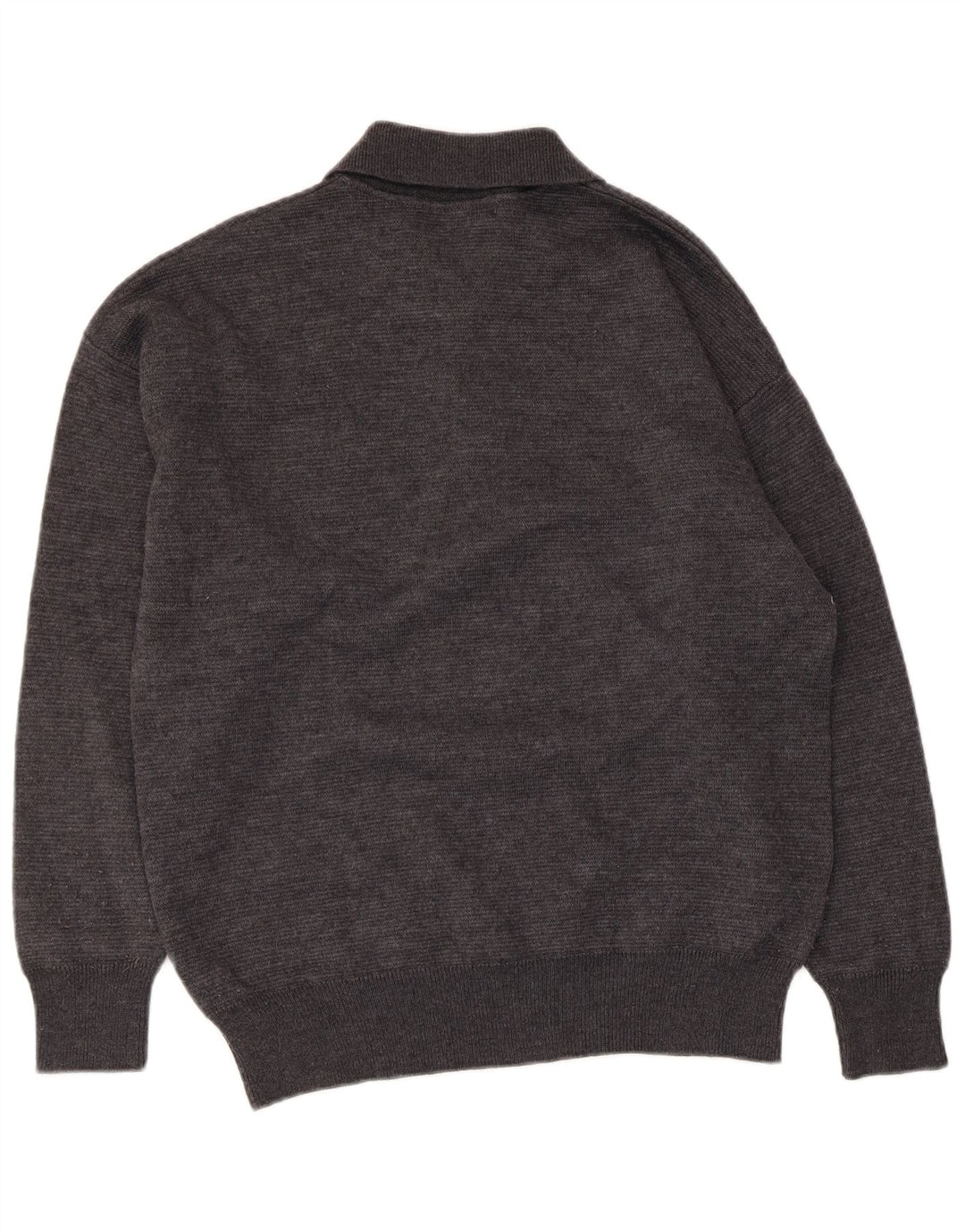 Il Granchio Mens Polo Neck Jumper Sweater Medium Grey Argyle/Diamond