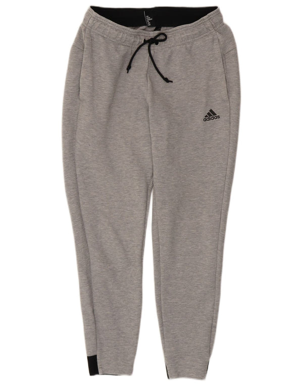 Adidas Mens Tracksuit Trousers Joggers Small Grey Cotton