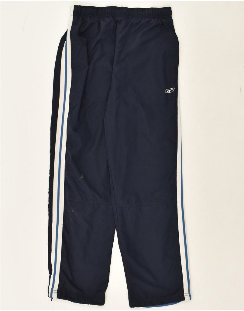 REEBOK Mens Tracksuit Trousers Large Navy Blue Polyester Vintage Reebok and Second-Hand Reebok from Messina Hembry 