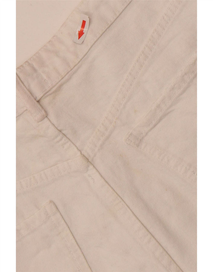 Zara Womens Denim Shorts EU 42 Large W32 White