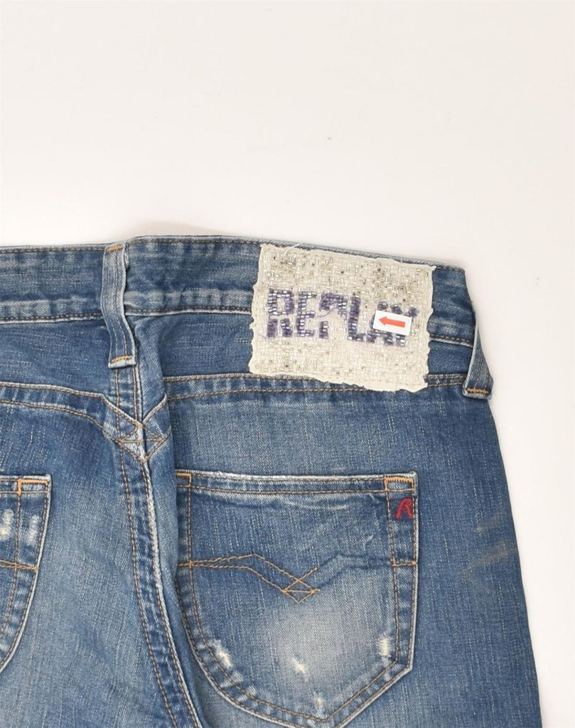 REPLAY Womens Low Waist Denim Shorts W29 Medium Blue Cotton | Vintage Replay | Thrift | Second-Hand Replay | Used Clothing | Messina Hembry 