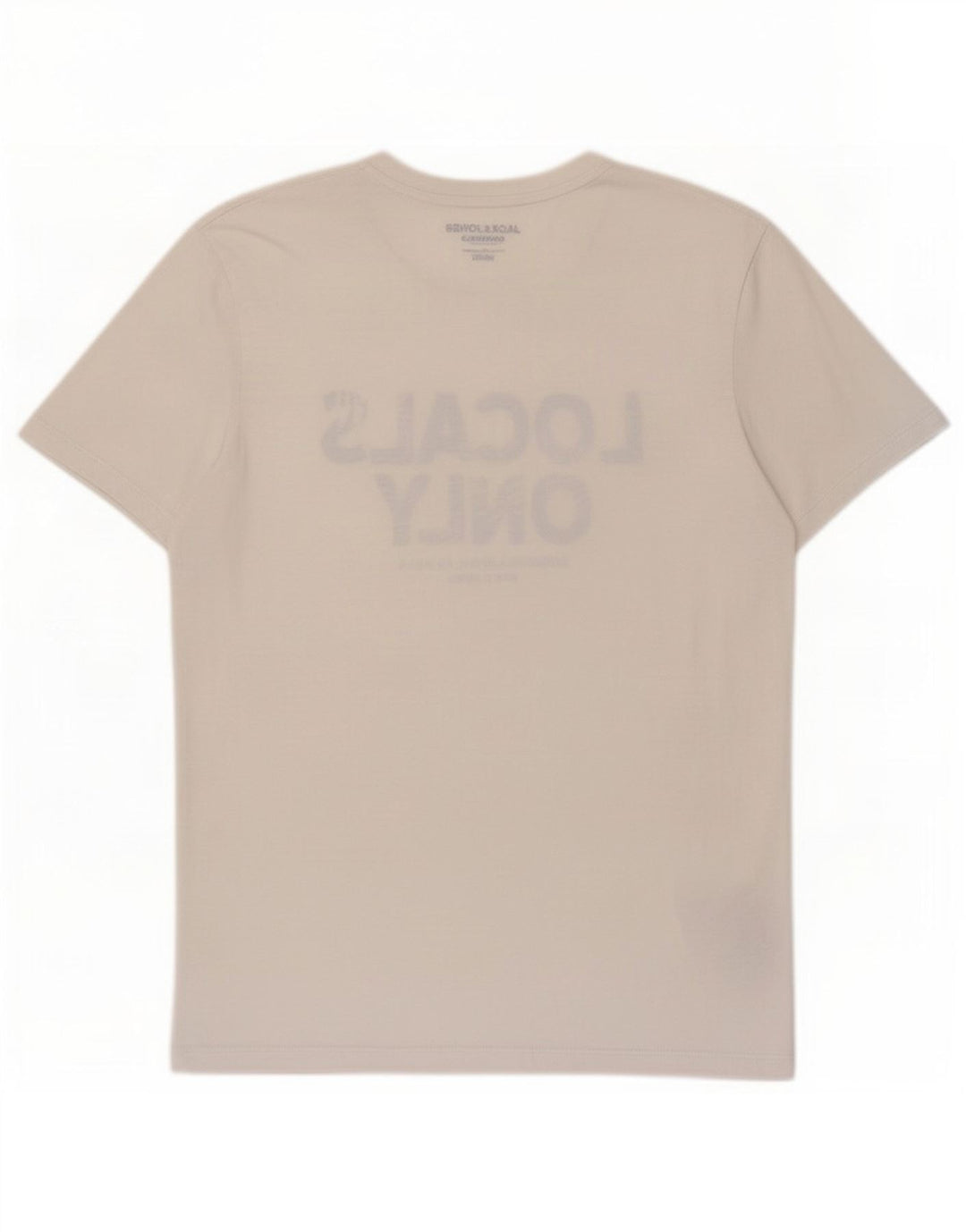 Jack & Jones Mens Regular Fit Graphic T-Shirt Top Medium White Polyester