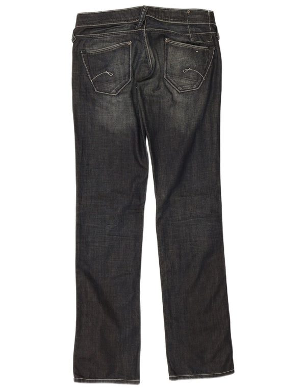 G-Star Womens Straight Jeans W28 L32 Navy Blue Cotton