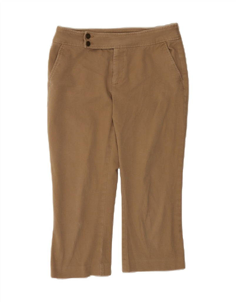 CHAPS Womens Straight Capri Trousers US 4 Small W30 L20 Beige Cotton Vintage Chaps and Second-Hand Chaps from Messina Hembry 