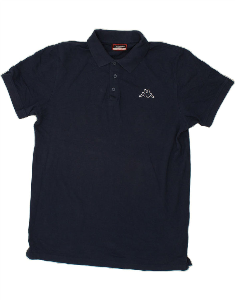 KAPPA Mens Polo Shirt XL Navy Blue Cotton | Vintage Kappa | Thrift | Second-Hand Kappa | Used Clothing | Messina Hembry 