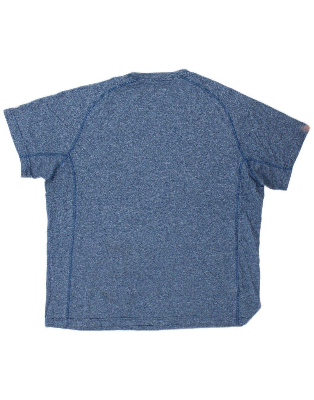EDDIE BAUER Mens T-Shirt Top Large Blue Flecked Polyester