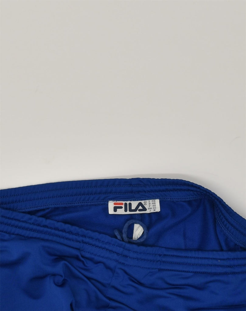 FILA Mens Tracksuit Trousers Joggers IT 46 Small Blue Polyester | Vintage Fila | Thrift | Second-Hand Fila | Used Clothing | Messina Hembry 