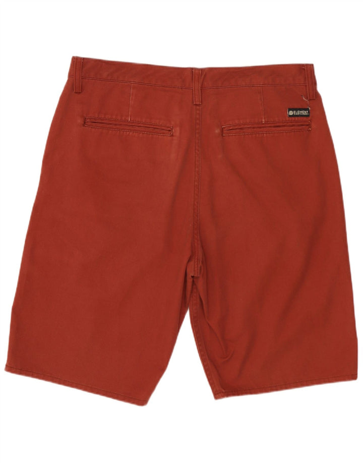 Element Mens Chino Shorts  W32 Medium Brown Polyester