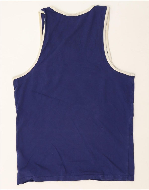 Genuine Merchandise Mens Graphic Vest Top Medium Navy Blue