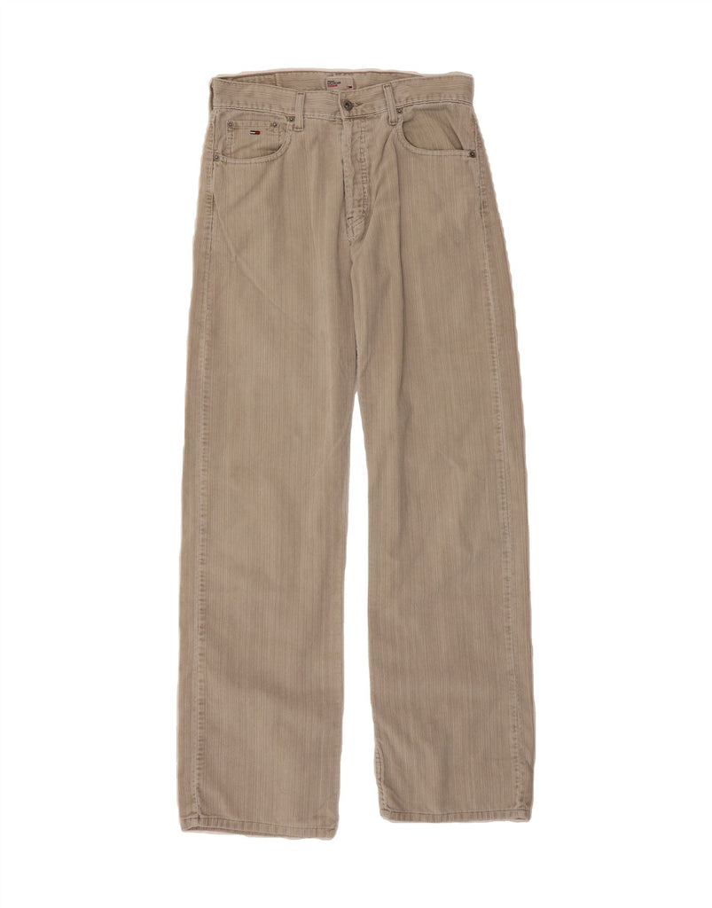 TOMMY HILFIGER Mens Straight Corduroy Trousers W31 L34 Grey Cotton Vintage Tommy Hilfiger and Second-Hand Tommy Hilfiger from Messina Hembry 