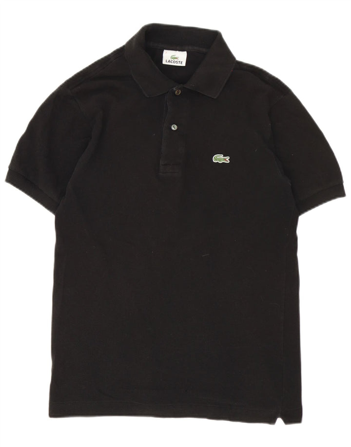 Lacoste Mens Polo Shirt Size 2 XS Black Cotton