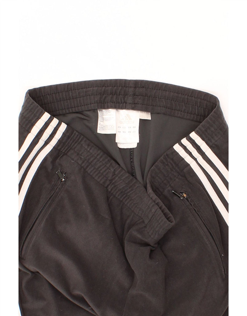 ADIDAS Womens Tracksuit Trousers Joggers UK 14 Medium  Black Cotton Vintage Adidas and Second-Hand Adidas from Messina Hembry 