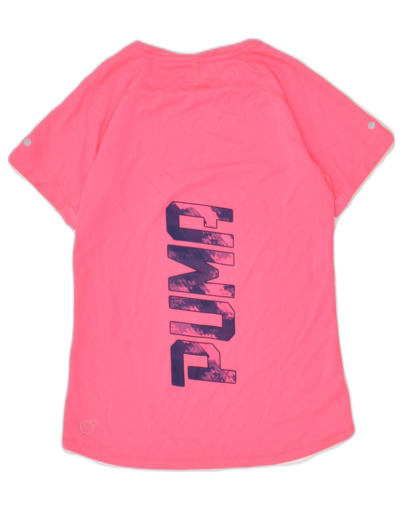 PUMA Girls Graphic T-Shirt Top 11-12 Years Pink | Vintage Puma | Thrift | Second-Hand Puma | Used Clothing | Messina Hembry 