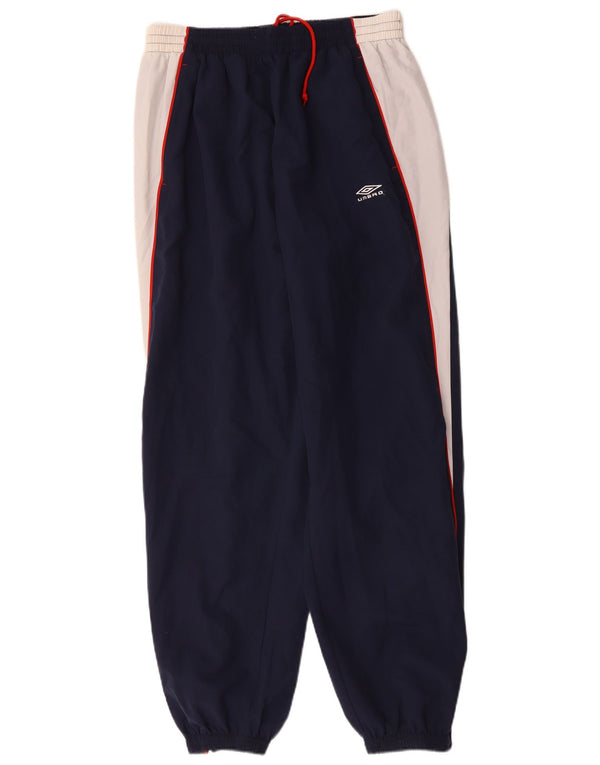 Umbro Mens Tracksuit Trousers Joggers XL Navy Blue Colourblock Polyester