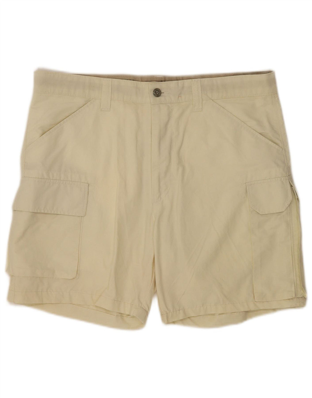 Dockers Mens Khakis Cargo Shorts W34 Large Beige Cotton