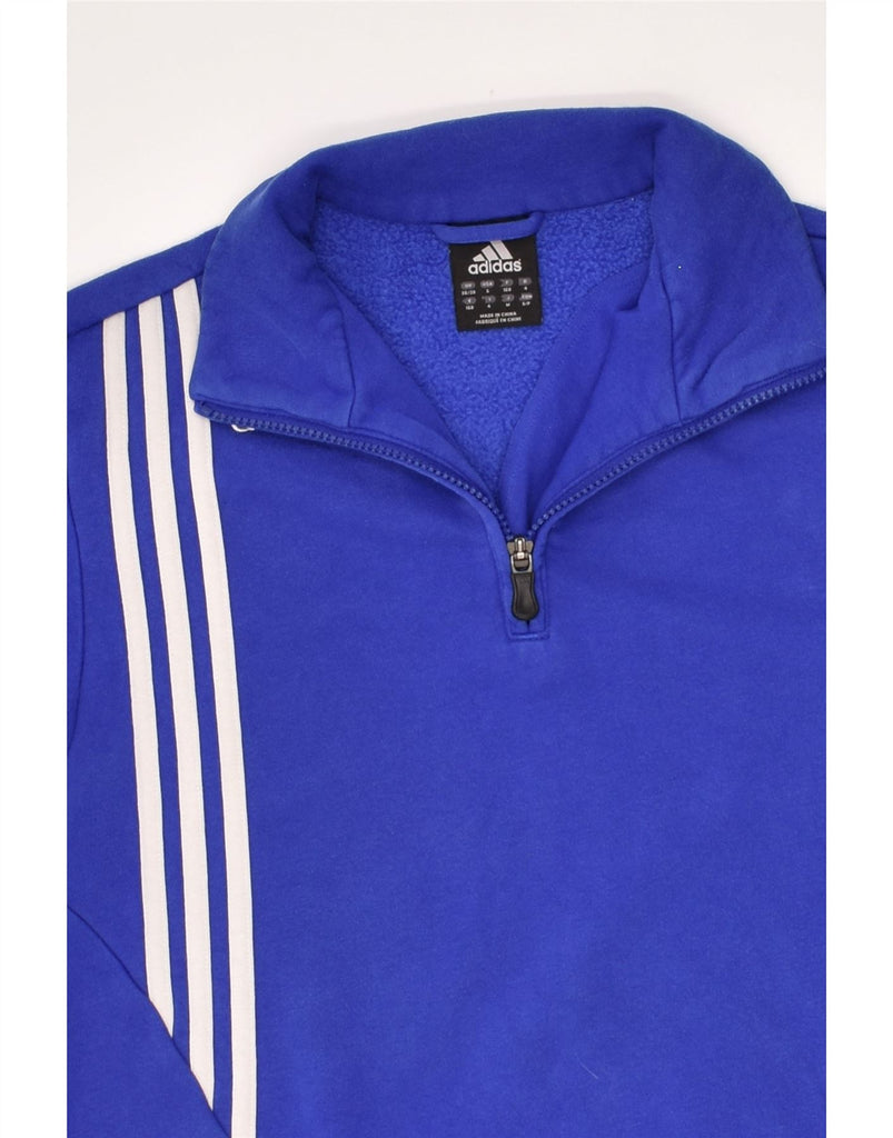 ADIDAS Mens SV Menningen Graphic Sweatshirt Jumper UK 36/38 Small Blue | Vintage Adidas | Thrift | Second-Hand Adidas | Used Clothing | Messina Hembry 