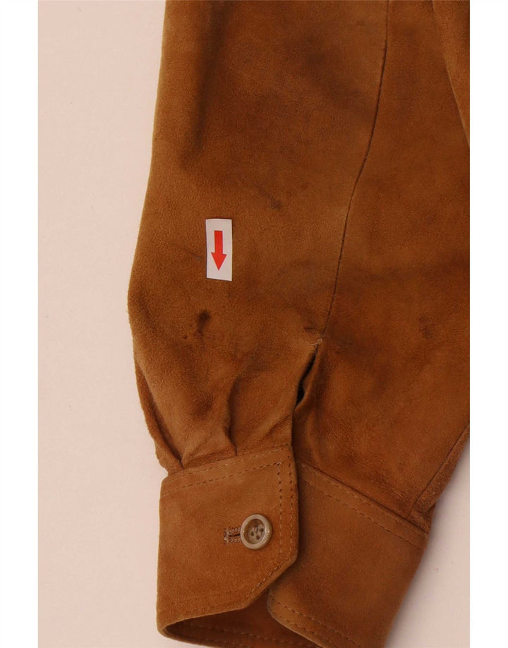 Striwa Mens Suede Jacket EU 48 Medium Beige