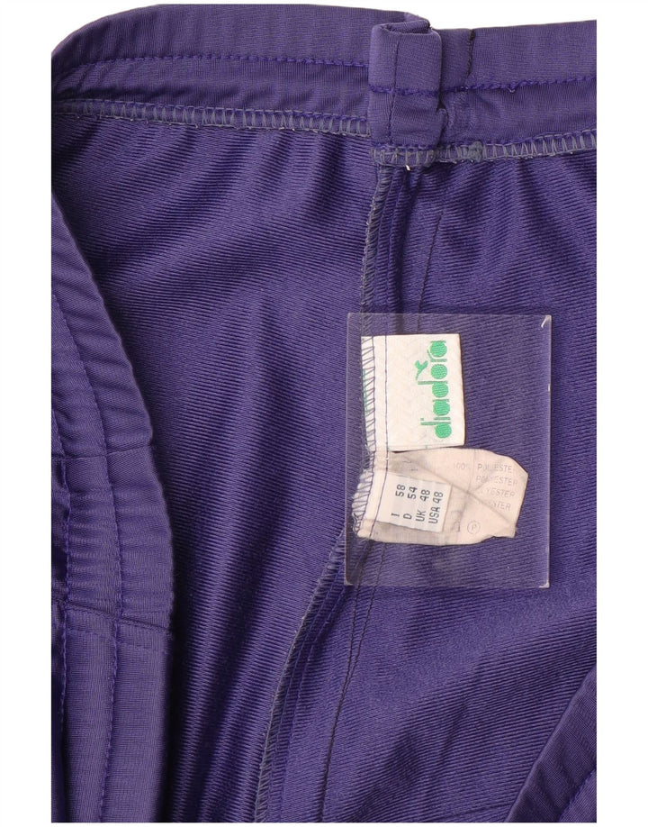 Diadora Mens Tracksuit Trousers IT 58 3XL Purple Polyester