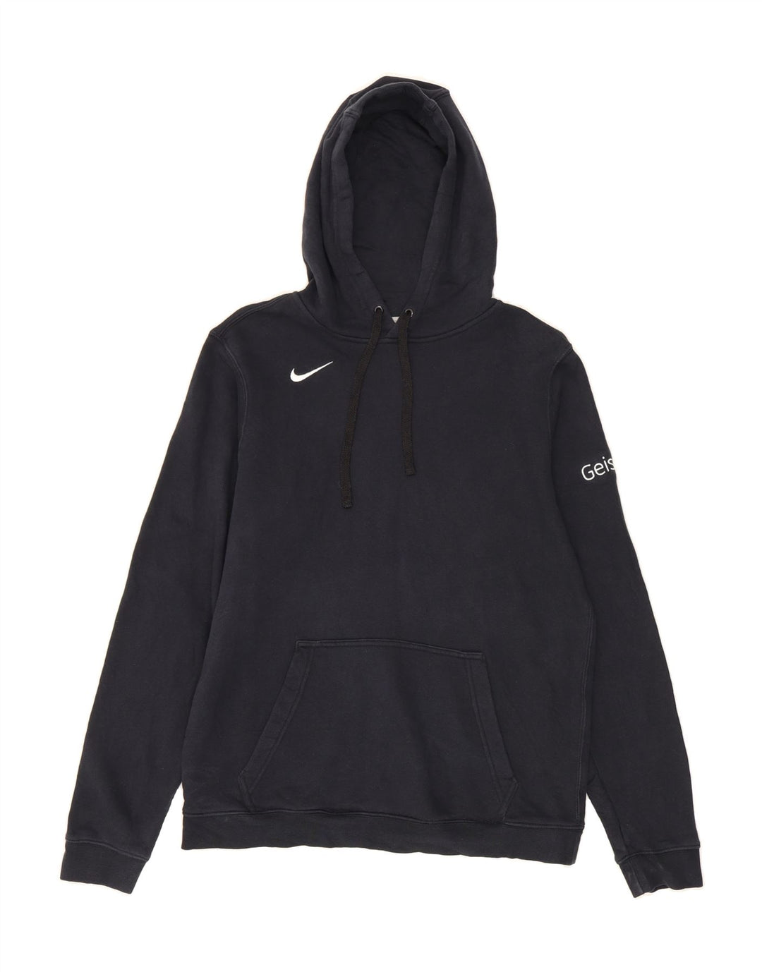 NIKE Mens Hoodie Jumper Small Black Cotton Vintage Nike and Second-Hand Nike from Messina Hembry 