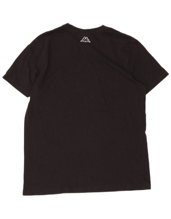 Kappa Womens Graphic T-Shirt Top UK 16 Large Black