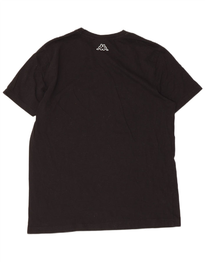 Kappa Womens Graphic T-Shirt Top UK 16 Large Black