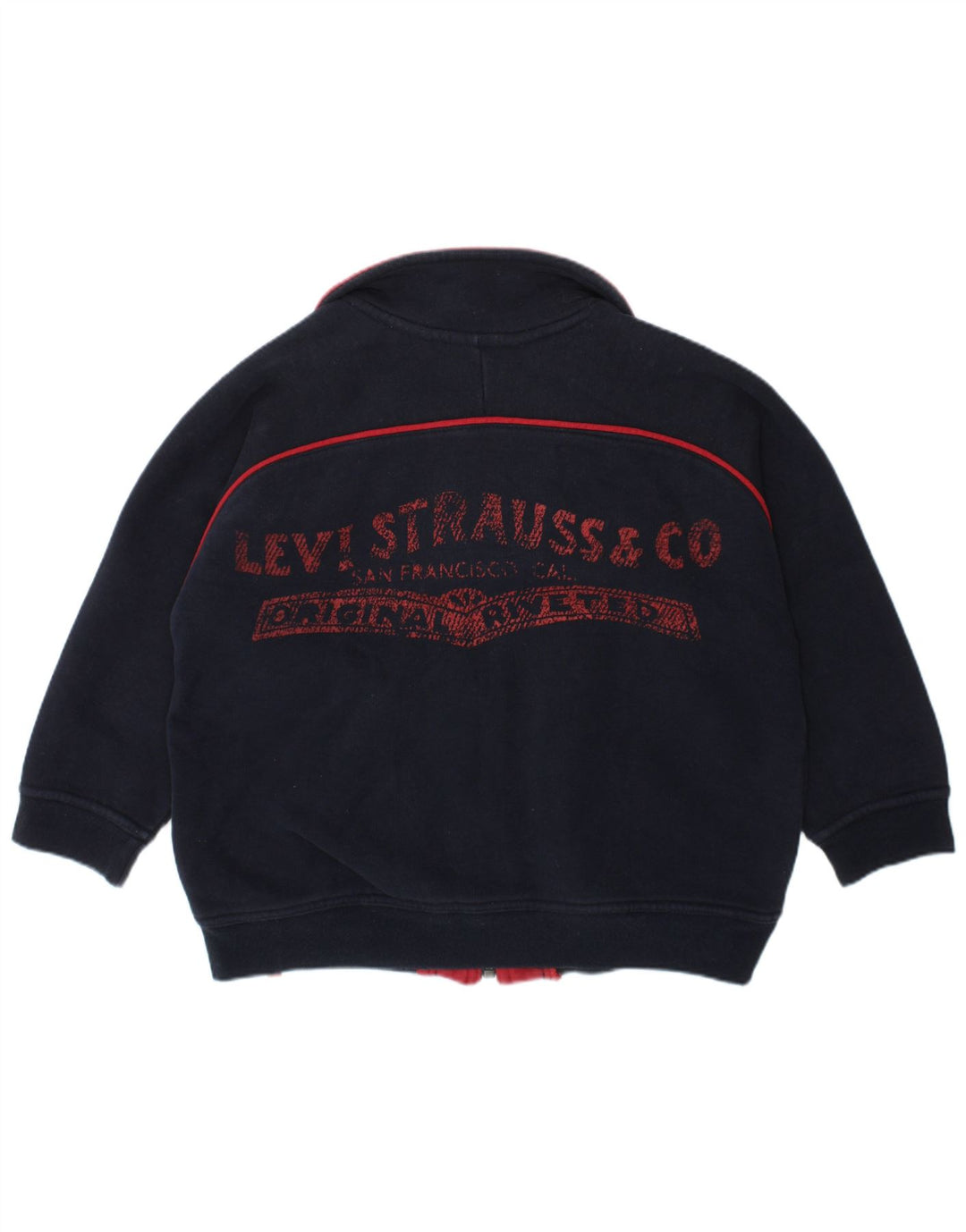 LEVI'S Boys Graphic Tracksuit Top Jacket 4-5 Years Navy Blue