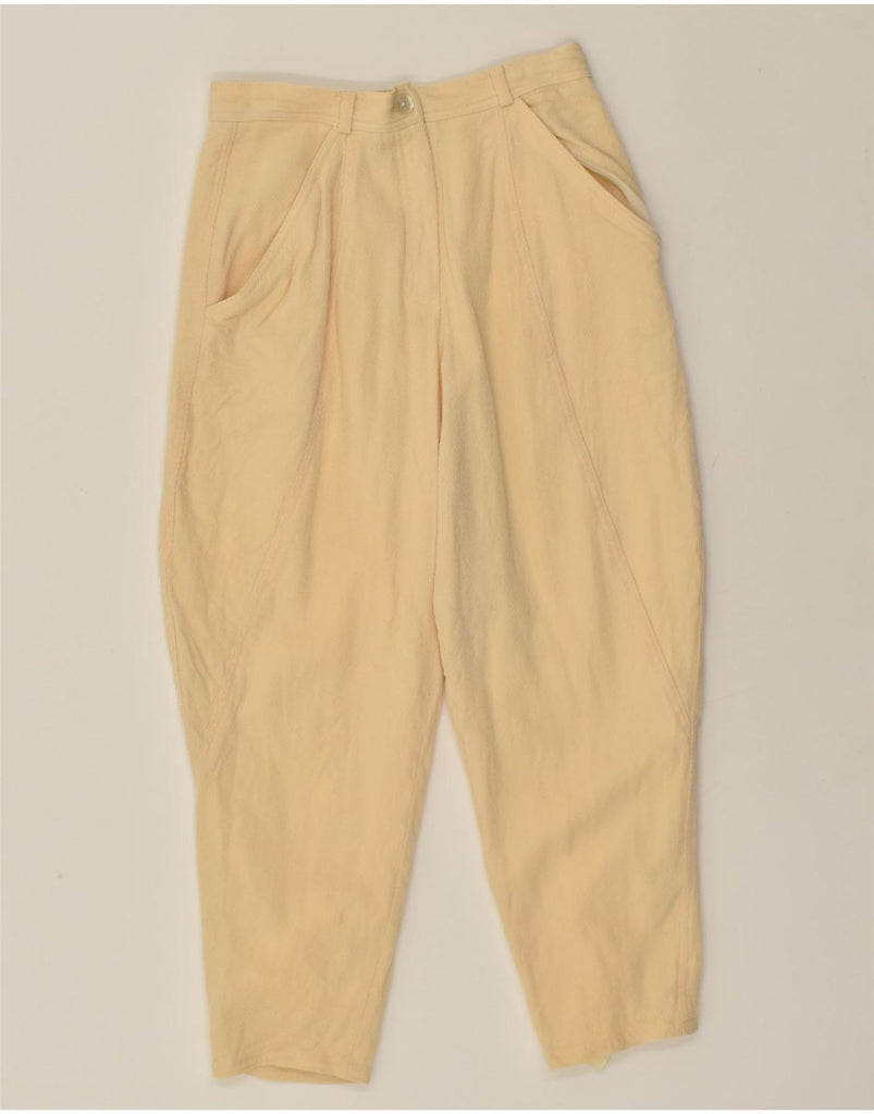 LIZ CLAIBORNE Girls Tapered Trousers 11-12 Years W26 L25 Beige Wool | Vintage Liz Claiborne | Thrift | Second-Hand Liz Claiborne | Used Clothing | Messina Hembry 