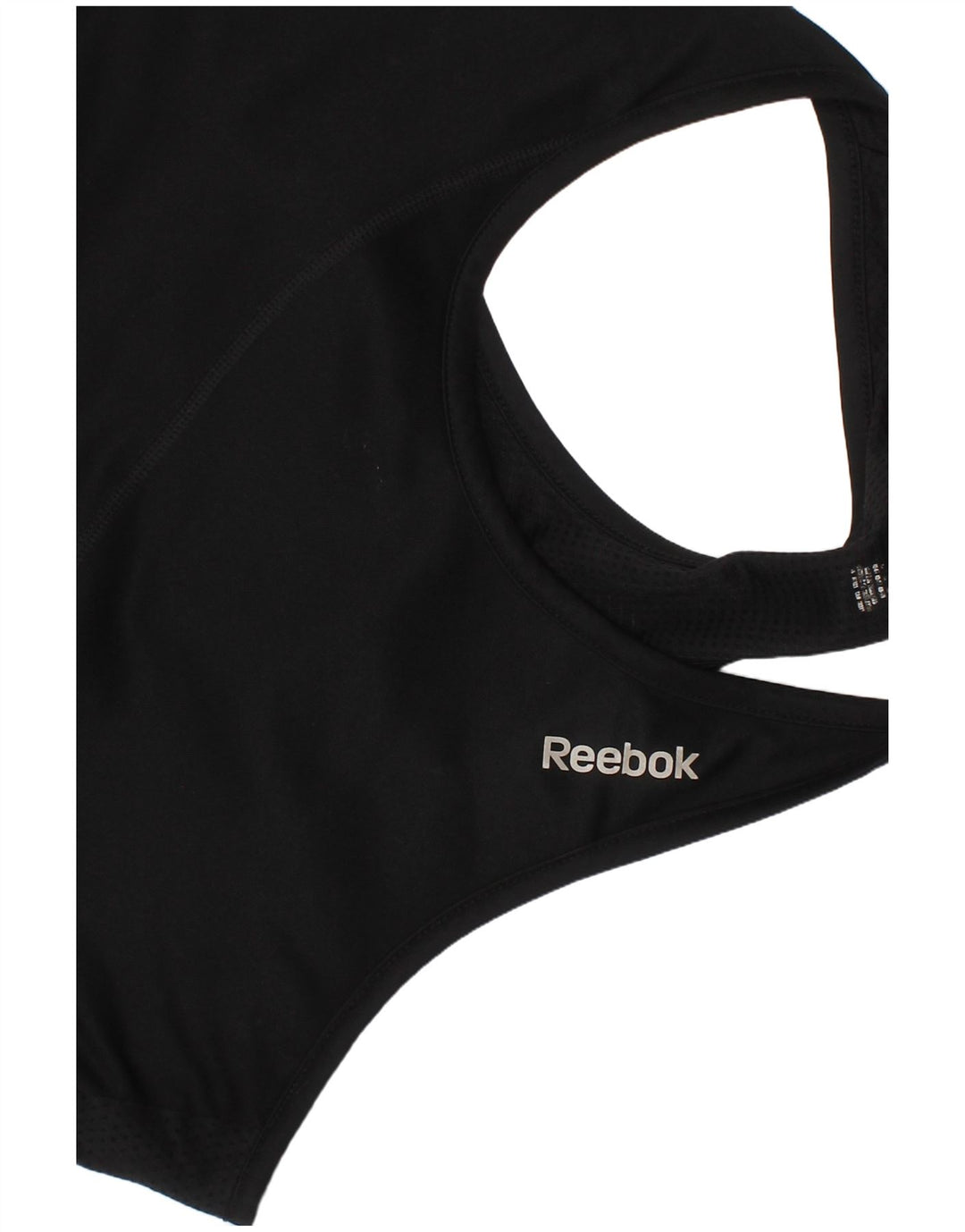 Reebok Womens Sport Bra Top Large Black Sports