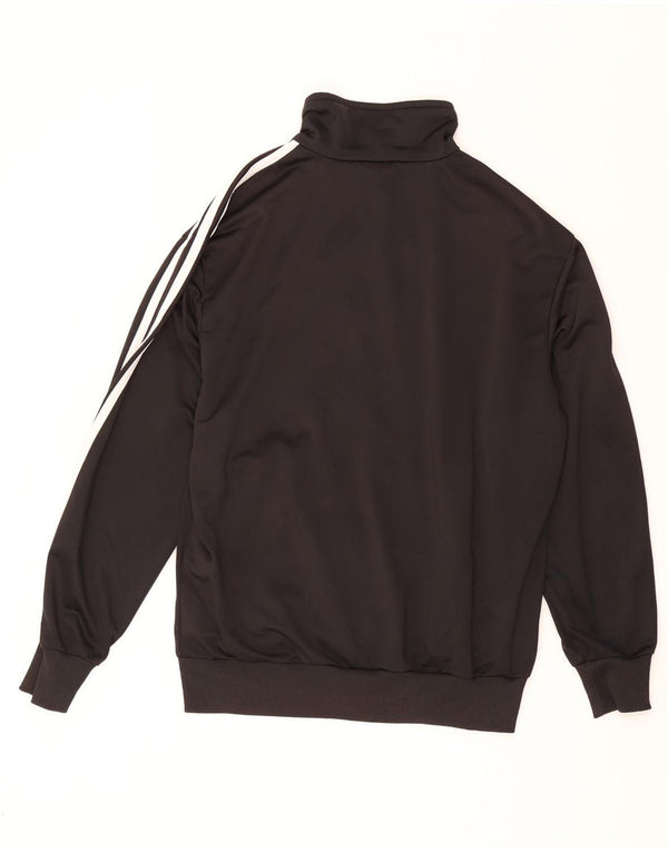 ADIDAS Mens Tracksuit Top Jacket Medium Black Polyester